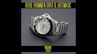 Revue Thommen Diver XL Automatic Green 175712124 Swiss Watch  Unboxing e Review  Valjoux Relogios [upl. by Ahseik]