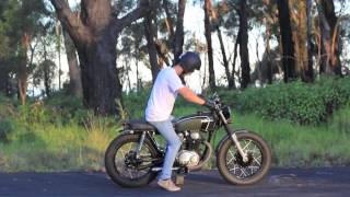 1972 Honda CB250 Custom Brat Tracker [upl. by Marcelia466]