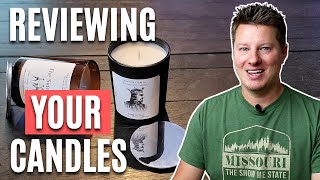 CANDLE MAKING TIPS THROUGH REVIEWS  Reviewing “Rebel Wick” Coconut Soy Candles  DIY Candle Reviews [upl. by Alleunam]