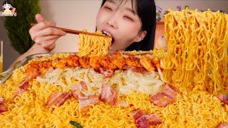 🔥SNS 전설의 레시피가 완제품으로 신라면 툼바투움바더 맛있게 먹는 방법 Shin Ramyun Toowoomba Mukbang Eatingshow ASMR [upl. by Adine]