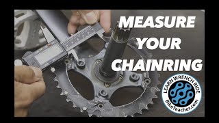 How to measure chainring holes for replacement Use BCD and or bolt to bolt [upl. by Iluj]