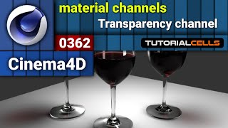 0362 Transparency material channel in cinema 4d [upl. by Asilrahc]