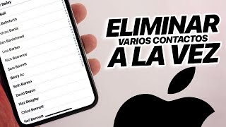 Cómo Eliminar VARIOS Contactos En iPhone a La Vez [upl. by Eyeleen]