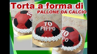 Torta a forma di PALLONE da CALCIO [upl. by Egnalos909]