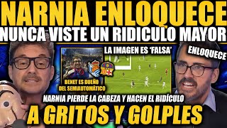 VICTOR LOZANO SE LÍA A GOLPES CON UNA MESA ¡NARNIA ENLOQUECE LA IMAGEN DEL FUERA DE JUEGO ES FALSA [upl. by Aehs]