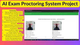 AI Based Smart Exam Proctoring System using python flask mysql [upl. by Haral879]