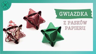 Jak zrobić Przestrzenna gwiazdka z pasków papieru  DIY Tutorial [upl. by Trevor]