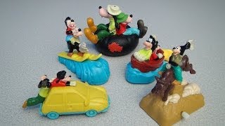 GOOFY AND MAX MOVIE DISNEY BURGER KING KIDS CLUB TOY COLLECTION VIDEO REVIEW [upl. by Akcinehs]