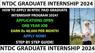 NTDCWAPDA Graduate Paid Internship Program  Apply ntdc internship job2024 wapdajobs wapda [upl. by Warrin695]