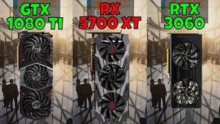 GTX 1080 Ti vs RX 5700 XT vs RTX 3060 In 10 Games 1440p [upl. by Ogirdor]