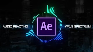 How to create Reactive Audio Spectrum Waveform Effects in Adobe After Effects Tutorial [upl. by Eladal]