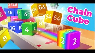 Chain Cube 2048 3d merge game  Live 3🟢 [upl. by Enybor360]