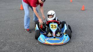 Aubrynns 4 years old first Kid Kart Lesson [upl. by Fielding905]