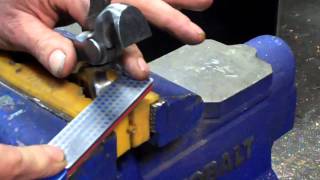 Sharpening a Farriers Hoof Nipper [upl. by Oine]