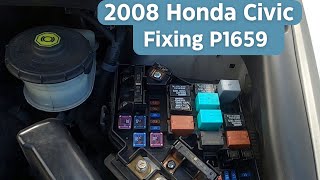 Fixing P1659 20062010 Honda Civic [upl. by Etnovahs]