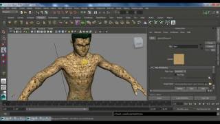 Maya Displacement Map Tutorial  Displacement Mapping [upl. by Ecnarolf]