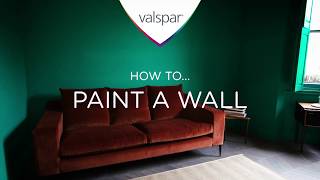 How to paint a wall  Valspar Paint [upl. by Mcallister]