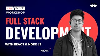 Getting started with React  Full Stack Development with React amp Node JS  Live  GeeksforGeeks [upl. by Rudd973]