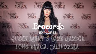 Brocarde Attends Queen Marys Dark Harbor Launch Event  Halloween Scare Mazes amp Haunted Attraction [upl. by Yrrek]