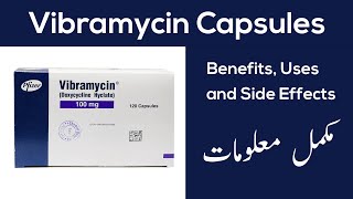 Vibramycin 100mg Capsule  Doxycycline Hyclate  Vibramycin Capsule Uses And Side Effects In Urdu [upl. by Ajin276]