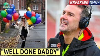 Christine McGuinness steps out with well done daddy balloons for exhusband Paddy [upl. by Nirrej]