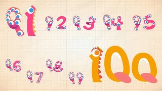 counting Series For Kids l Counting from 91 to 100 l counting Viralvideo [upl. by Lyda]