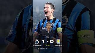 CLUB BRUGGE 1 X 0 ASTON VILLA astonvillachampionsleagueclubbruggedibumartínezpremierleague [upl. by Maurie]