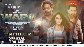 WAR 2 OFFICIAL TRAILER  Hrithik Roshan Jr NTR  Kiara Advani Alia Bhatt  war2 teaser bollywood [upl. by Nap]