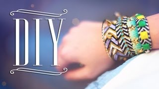 DIY Spiked Chevron Bracelets [upl. by Cherie530]