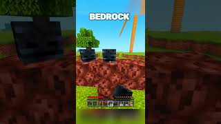 Minecraft Java 💀 Vs Bedrock ☠️ minecraft shorts meme [upl. by Hertha83]