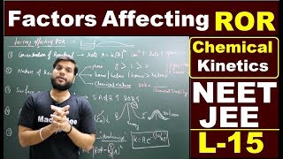 L15 Factors affecting RORRate of Reaction  catalyst amp Temperature effect  Chemical Kinetics [upl. by Jacquenetta]