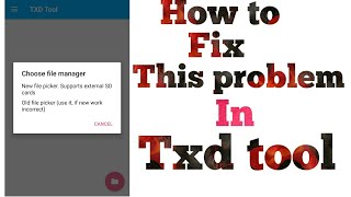 How to fix txd tool problem [upl. by Illil245]