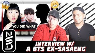 GUYS REACT TO Interview with a BTS EXSASAENG  Confessions of an obsessive BTS Stalker [upl. by Berk161]