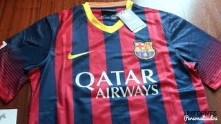 Barcelona 1314 Playera Local La Liga BBVA [upl. by Yleve]