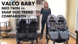 Valco Neo Twin vs Snap Duo Trend Double Stroller  Full Review [upl. by Cristen688]