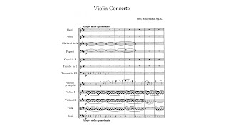 Mendelssohn Violin Concerto in E minor Op 64 with Score [upl. by Odessa274]