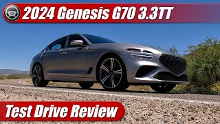 2024 Genesis G70 Sport Prestige RWD Test Drive Review [upl. by Nonrev]