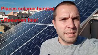 Placas solares Talesun Inversor Fronius Primo y estructura Sunfer FV925  Resumen final 3 [upl. by Norrat717]