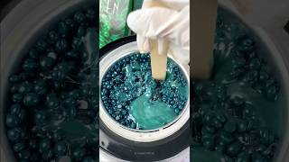 Just oneee bite 🤣🤣 waxing wax yeelen hairremoval hardwax waxbeads asmr legwaxing [upl. by Yla873]