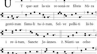 Ut queant laxis  Gregorian Chant [upl. by Anetsirk]