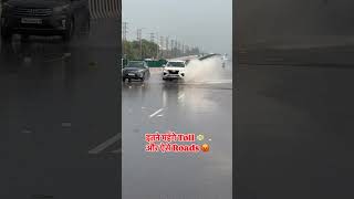 Indian Expressways की ये हालत है 5 Minute की बारिश में 🌧️ arunpanwar fordendeavour alloywheels [upl. by Eiddal]