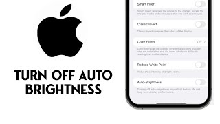 How to Turn Off iPhone Auto Brightness [upl. by Radford]