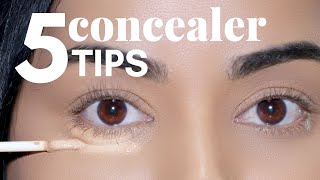 5 Top Concealer Tips EVERYONE Needs to Know [upl. by Airdnaid]