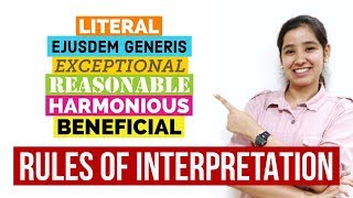 Rules of Interpretation  Interpretation of Statutes in Hindi [upl. by Mcnutt]