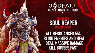 GODFALL  SOUL REAPER AEGISHORN BLEED BUILD  FULL DETAILS AND BREAKDOWN [upl. by Annawt]