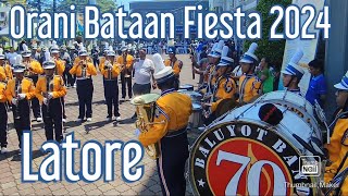 Baluyot Band 70  Orani Bataan Town Fiesta 2024  Latore [upl. by Leoj148]