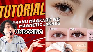 Unboxing and Tutorial Videos Magnetic Eyelashes [upl. by Bea195]