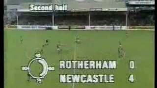 Rotherham United 15 Newcastle United 2nd October 1982 [upl. by Ecinereb]