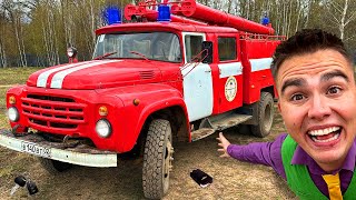 Mr Joe on Fire Truck found Car Keys Educational video for Kids with a Fireman on a Fire Truck [upl. by Whiffen]