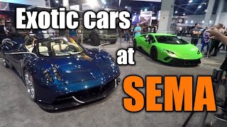 BEST HOT CARS at the 2017 SEMA Car Show in Las Vegas Nevada [upl. by Colfin]